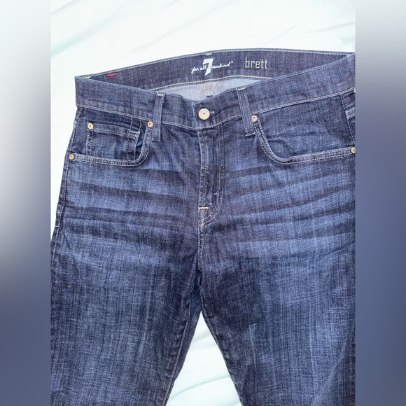 7 for all mankind Dark Blue Jeans. Brett bootcut size 30 - Picture 2 of 4